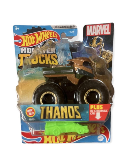 Hot Wheels Monster Trucks Thanos 1:64 Re-Crushable