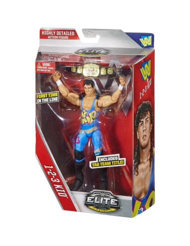 Figura Elite WWE 123 Kid - Mattel, 30.48 cm, Articulada
