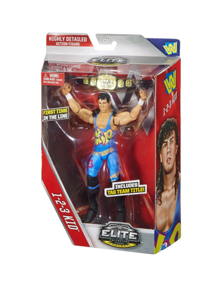 Figura Elite WWE 123 Kid - Mattel, 30.48 cm, Articulada