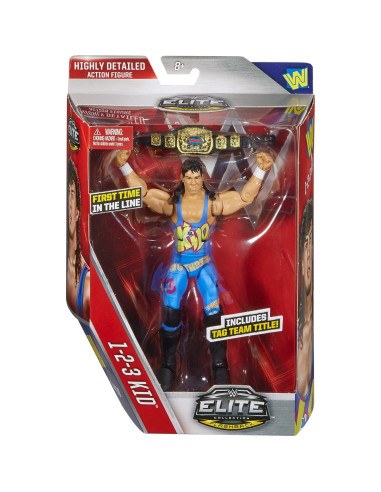 Figura Elite WWE 123 Kid - Mattel, 30.48 cm, Articulada