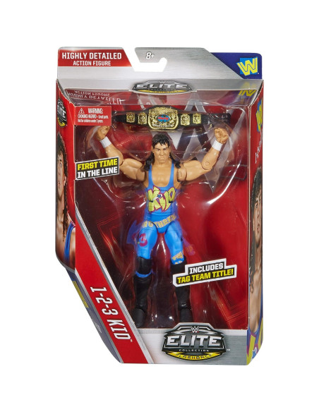 Figura Elite WWE 123 Kid - Mattel, 30.48 cm, Articulada