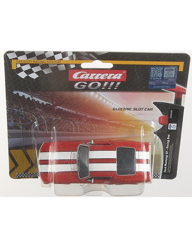 Coche de Slot Carrera GO!!! Ford Mustang '67 Rojo 1:43