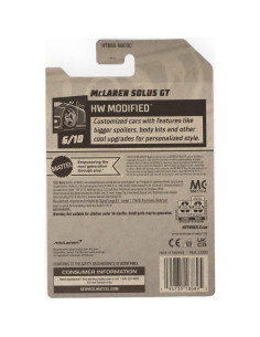 Hot Wheels 2024 McLaren Solus GT 1:64 Azul Coche de Juguete 2