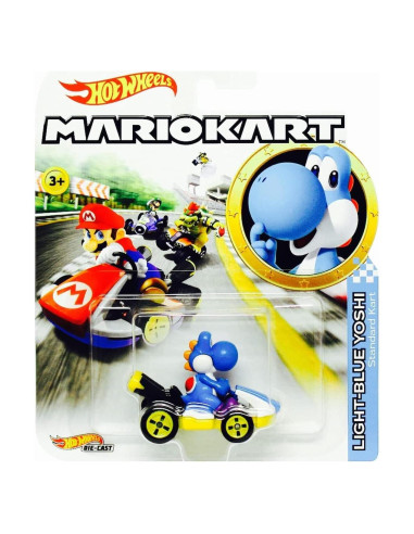 Coche Diecast Hot Wheels Yoshi Azul Claro 1:64