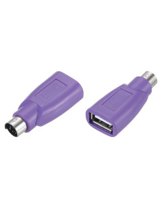 Adaptador MECCANIXITY PS/2 a USB Hembra para Teclado Morado