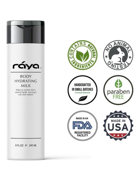 Leche Hidratante Corporal Raya 236.6 ml | Aceites Naturales y Vitaminas Leche Hidratante Corporal Raya 236.6 ml | Aceites Naturales y Vitaminas