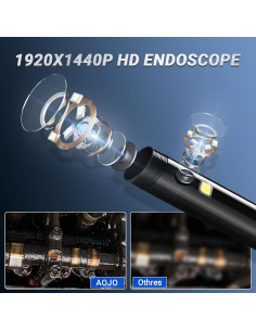 Cámara Borescopio Aojo Doble Lente 1920P HD IP67 5m 2