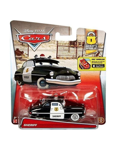Vehículo Diecast Sheriff Disney Pixar Cars 1:55