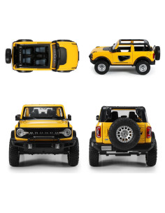 Coche de Juguete Coleccionable NLIEOPDA 1:24 Amarillo con Sonido