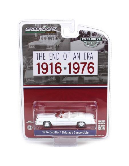 Coche Diecast 1:64 Greenlight 1976 Eldorado Convertible Blanco