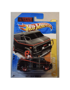 Furgoneta del Equipo A Hot Wheels 2011 1:64 Die-Cast Negra