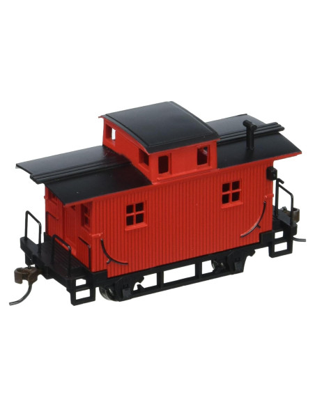 Bobber Caboose Rojo Bachmann Escala HO con Ruedas de Metal