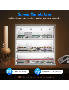Vitrina de Exhibición de Modelos 1:64 MUSESPANI con LED 2