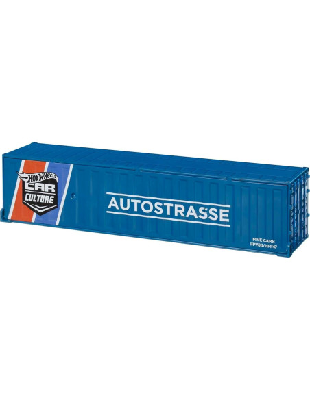 Set de Contenedor Hot Wheels Strasse 5 Coches 1:64 Metal/Metal