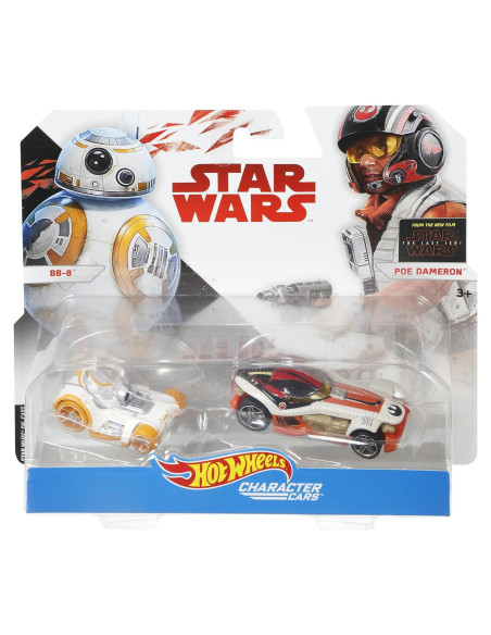 Hot Wheels Star Wars BB-8 y Poe Dameron - Autos 1:64