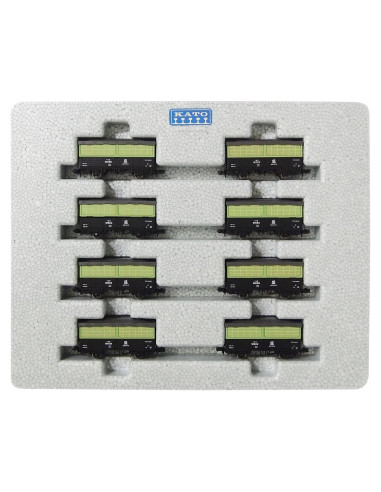 Conjunto de 8 coches de carga KATO N escala 10-1377