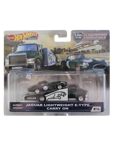 Hot Wheels Transporter Jaguar E-Type 1:64 Coleccionable