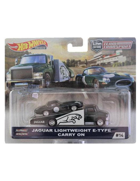 Hot Wheels Transporter Jaguar E-Type 1:64 Coleccionable