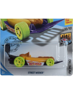 Hot Wheels 2019 Auto de Perro Caliente Wiener 1:64 Mattel 2