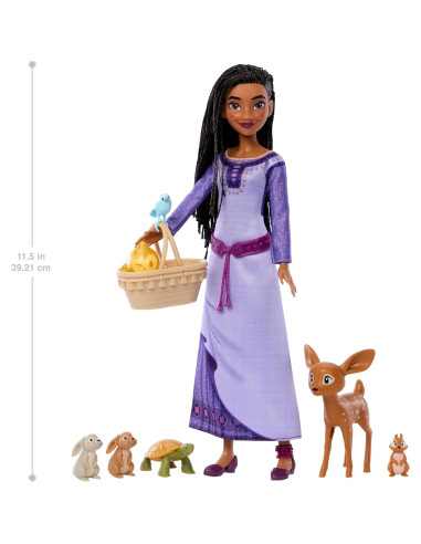 Set de Juguetes Disney Wish Mattel Asha con 6 Sorprisas