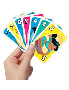 Juego de Cartas UNO Princesas Disney Mattel para Niños 2