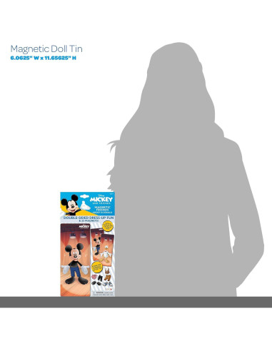 Lata de Muñecas Magnéticas Disney Mickey y Donald 23 Piezas