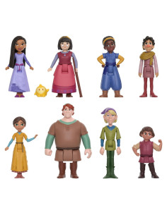 Set de Mini Muñecas Disney Wish Mattel - 8 Personajes Posables