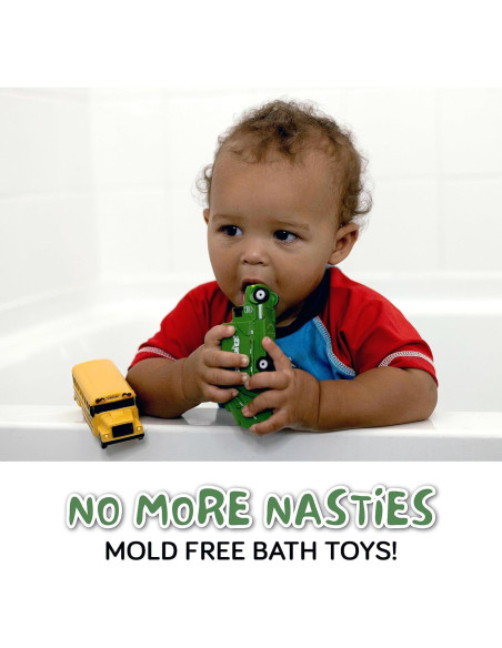 Juguetes de baño sin moho SplashEZ - Set de vehículos para niños