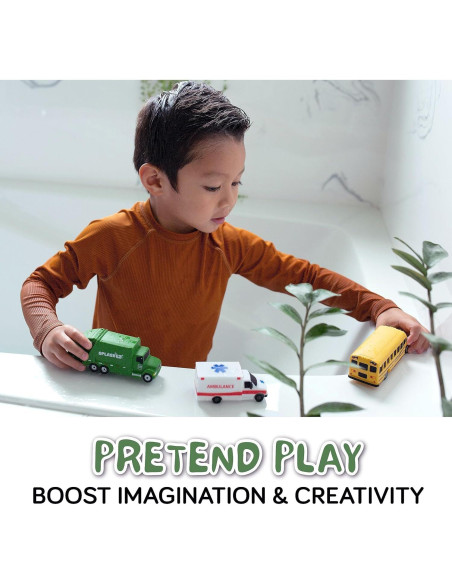 Juguetes de baño sin moho SplashEZ - Set de vehículos para niños