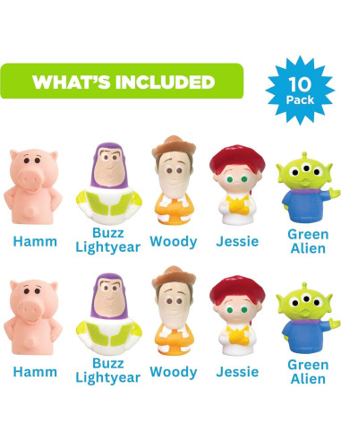 Títeres de dedo Toy Story Disney - 10 piezas para baño
