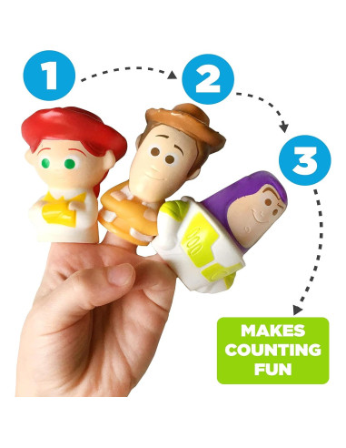 Títeres de dedo Toy Story Disney - 10 piezas para baño