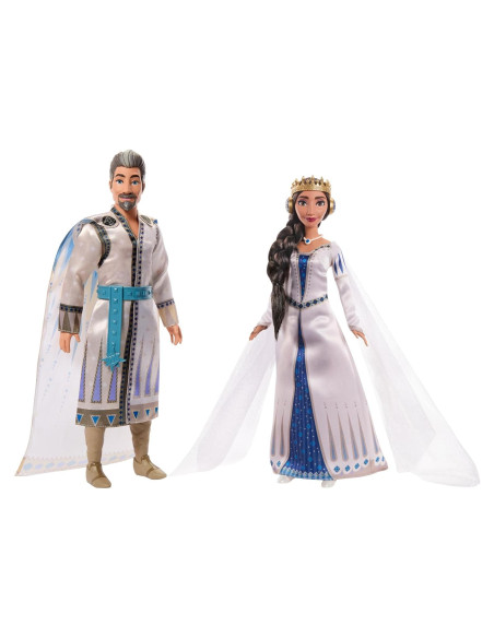 Juego de 2 Muñecas Disney Wish Mattel - Rey Magnifico y Reina Amaya