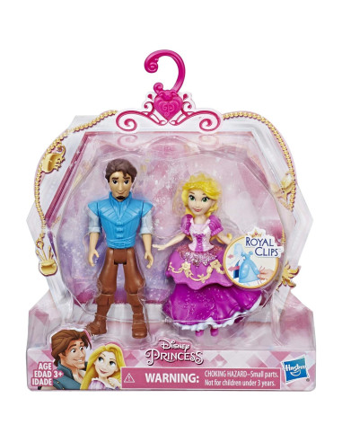 Muñecas Princesa Disney Rapunzel y Eugene - Moda Clips Real