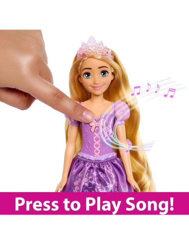 Muñeca Cantante Rapunzel Disney Mattel 30s Canta Enredados