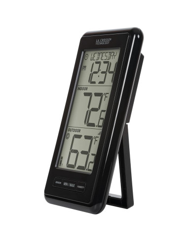 Termómetro Digital Inalámbrico La Crosse Negro con Humedad