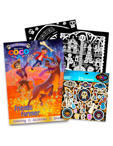 Conjunto Libro para Colorear y Actividades Disney Coco - 48 Páginas