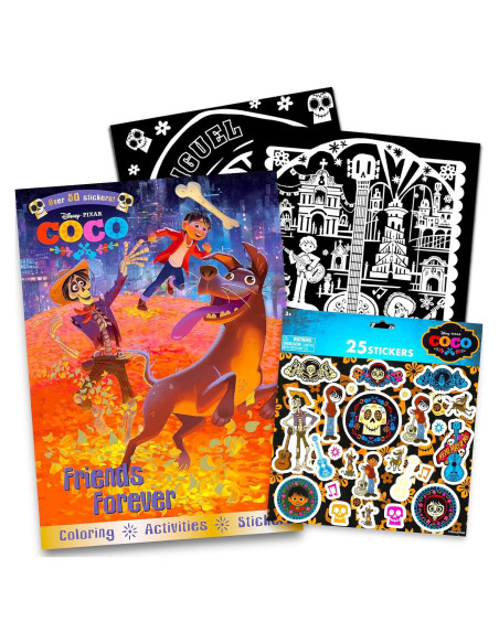 Conjunto Libro para Colorear y Actividades Disney Coco - 48 Páginas