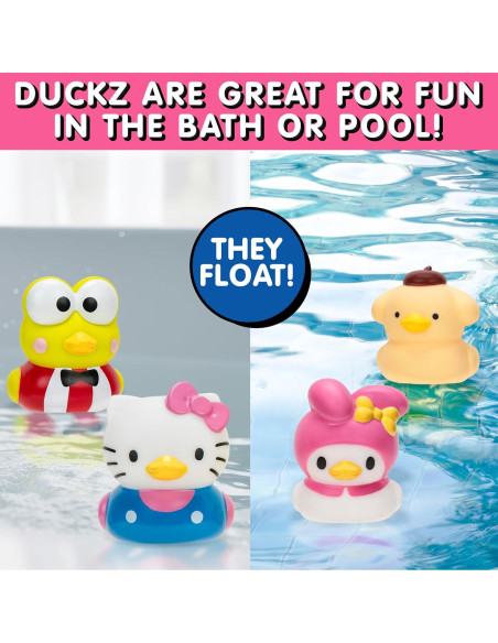 Set de 6 Patos de Goma Hello Kitty y Amigos - Juguetes de Baño