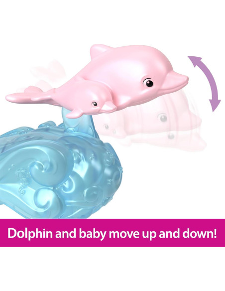 Muñeca Sirena Ariel Mattel con Carro Rodante y Sebastián 8.89 cm