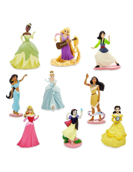 Juego de Figuras Deluxe Princesas Disney - 9 Figuras PVC 10.16 cm