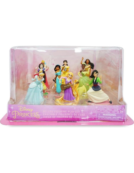 Juego de Figuras Deluxe Princesas Disney - 9 Figuras PVC 10.16 cm