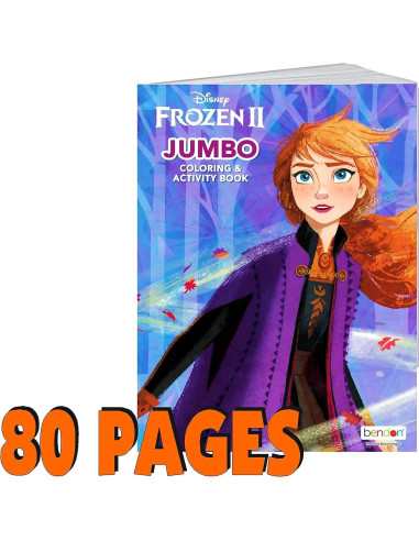 Libro para Colorear Disney Frozen II 80 Páginas para Niños
