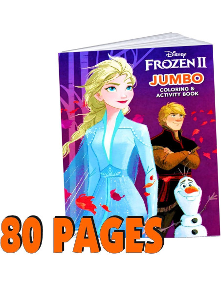 Libro para Colorear Disney Frozen II 80 Páginas para Niños