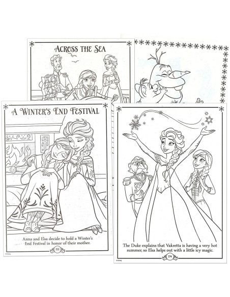 Libro para Colorear Disney Frozen II 80 Páginas para Niños
