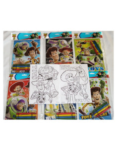 Lote de 12 Libros para Colorear Disney Pixar Toy Story con Crayones