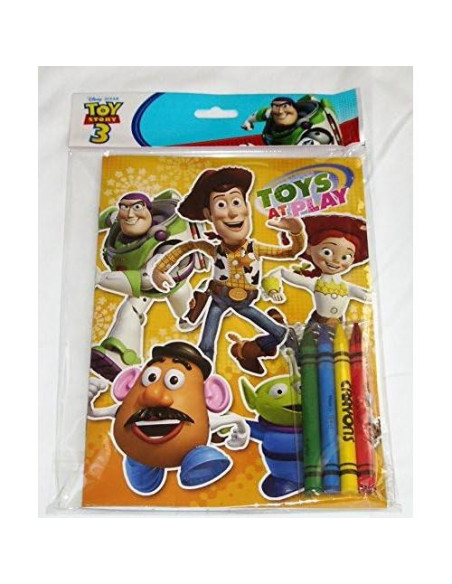 Lote de 12 Libros para Colorear Disney Pixar Toy Story con Crayones