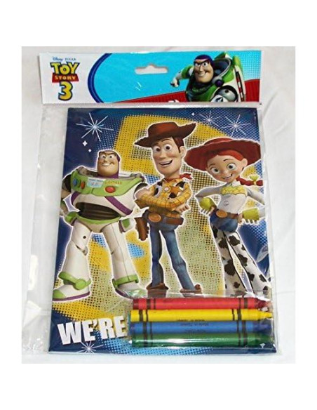 Lote de 12 Libros para Colorear Disney Pixar Toy Story con Crayones
