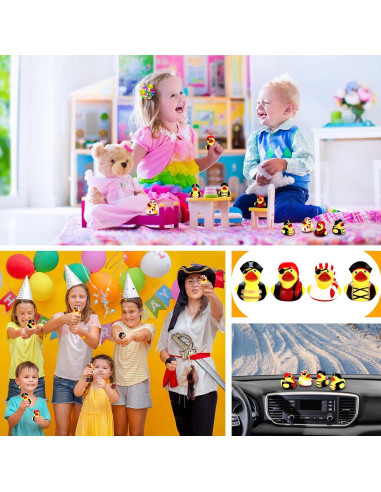 24 Patos de Goma Pirata Lewtemi para Fiesta y Baño