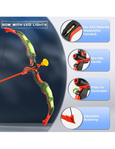Juego de Tiro con Arco Handwell 988-685A1 para Niños 3-12 Años