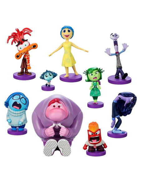 Juego de Figuras Inside Out 2 Disney Store - 9 Personajes